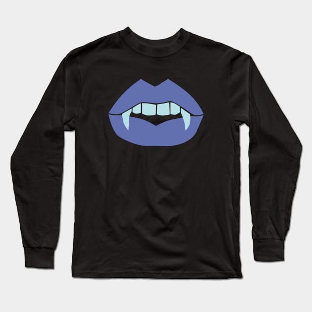 Vampire blue Long Sleeve T-Shirt by candelanieto